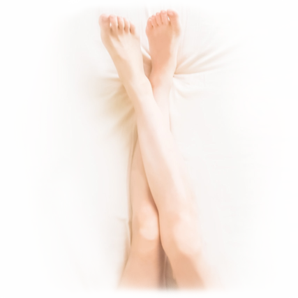 医療脱毛した脚